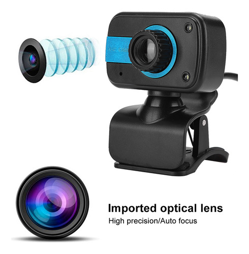 Cámara Web Para Computadora De Hd Rotación De 360 Grados