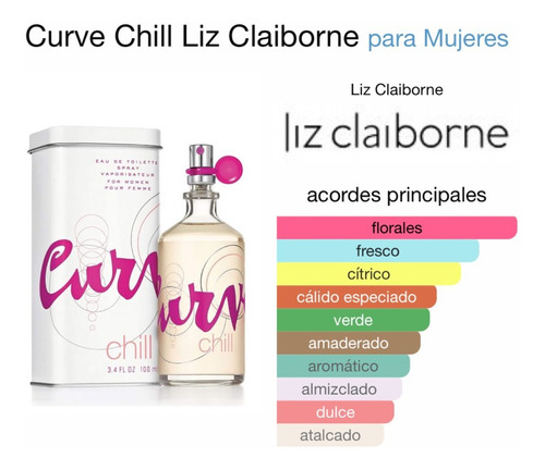 Perfume Liz Claiborne Curve Chill Mujer --- 100ml  Original