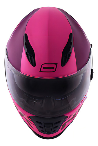 Capacete Norisk FF302 Soul Manty rosa com viseira solar tamanho 56/S para moto