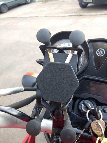 Imagem 6 de 6 de Suporte E Carregador De Celular Para Moto Com Usb Até 7 Pol