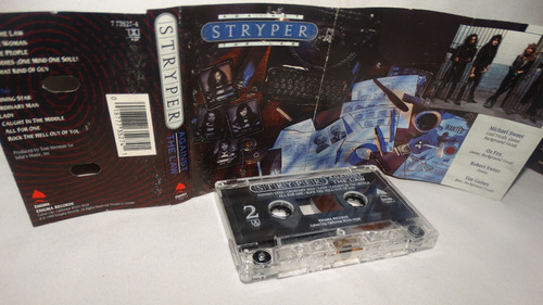 Stryper - Against The Law (enigma Records) (tape:ex - Insert