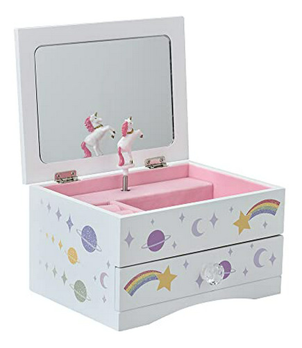 Caja De Joyería Musical Aliz Unicorn Para Niñas