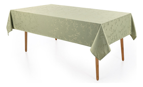 Toalha Mesa Veríssimo Karsten 1,80x3,20m 10 Lugares Cor Alecrim