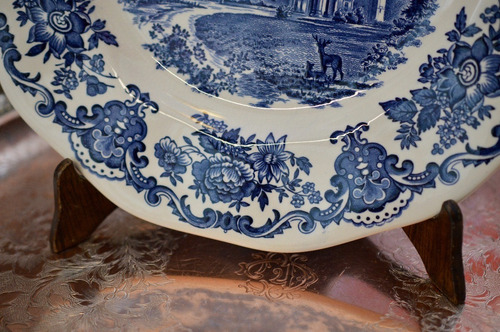 Plato Playo Enoch Wedgwood Royal Homes Of Britain C1960 (Usado)