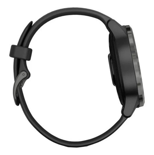 Imagen 4 de 5 de Smartwatch Garmin Vivoactive 4S 1.1" caja 40mm de polímero reforzado con fibra black, malla black de silicona y bisel slate de acero inoxidable
