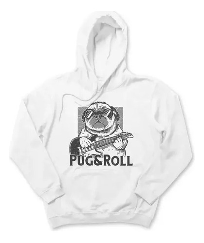 Buzo Canguro Perro Pug And Roll Unisex