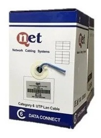 Cable Utp Cat6 Caja De 305 Metros Cca Color Azul Qnet