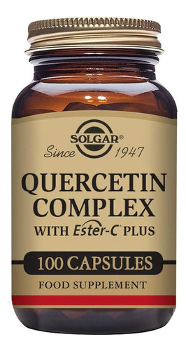 Complejo De Quercetina Solgar Ester-c Plus 100 Capsulas 