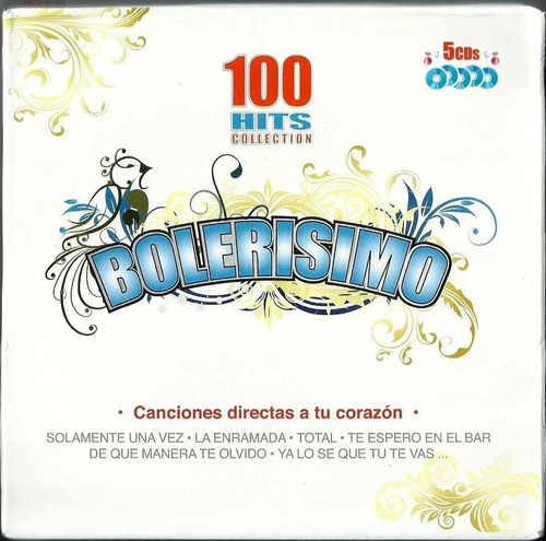 100 Hits Collection Bolerisimos | 5 Cds. Música