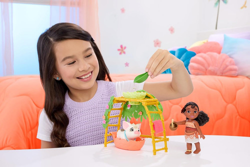 Moana 2 Set De Juego Muñeca Simea Y Pua Jbt36 Mattel