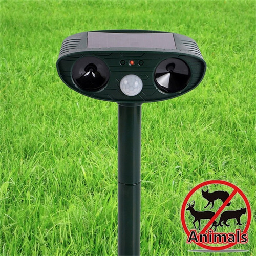 Disuasor Ultrasónico Para Gatos Con Sensor De Movimiento Y F