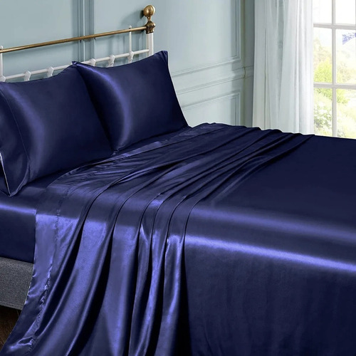 . Para . Conjunto De Cama Doble Matrimonial 1800 En Satén 4