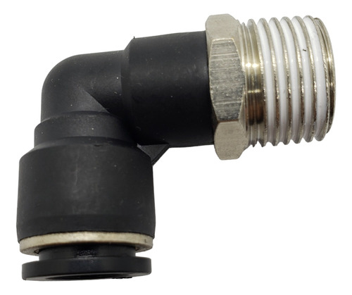 Conector Rápido Neumático Codo Rosca 1/2 Para Tubo 12mm