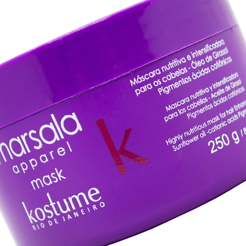 Kostume Marsala Mascara Nutritiva Intensificadora 250g 3c