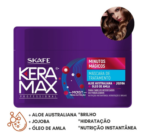 Máscara De Tratamento Skafe Nutrição Minutos Mágicos 350g