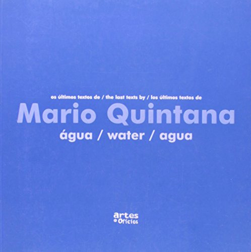 Libro Água Water Agua Os Ultimos Textos De Mário Quintana De