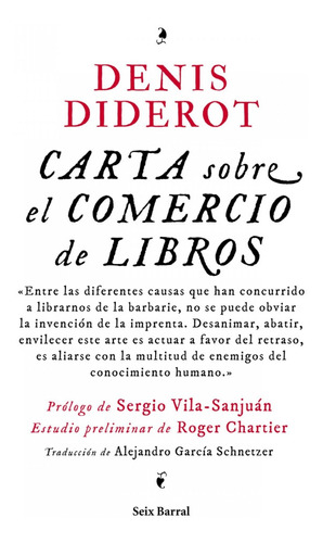 Libro - Carta Sobre El Comercio De Los Libros 