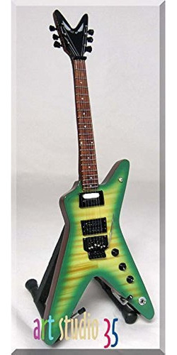 Dimebag Darrell Miniatura Guitarra Verde