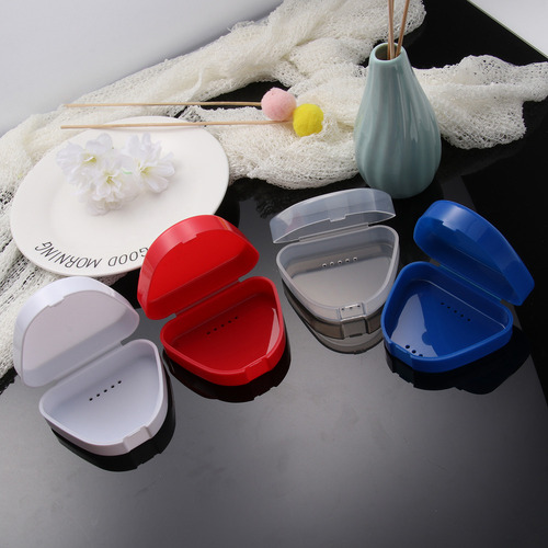 Caja De Almacenamiento De Dentaduras Postizas De 4 Piezas, S