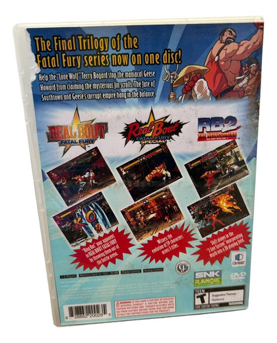 Fatal Fury Battle Archives Vol2 Play 2 Capa+pôster+disco Ps2
