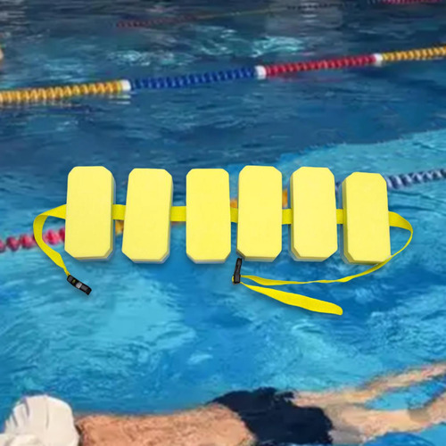 Corturón De Natación Para Niños Auxiliares Amarillo Azul
