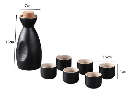 Mz Juego De Tazas De Sake De Cerámica Vintage, Regalo
