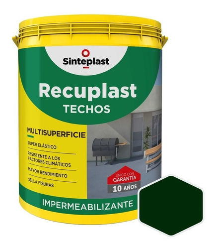 Recuplast Techos Impermeabilizante | Membrana Liquida | 20lt
