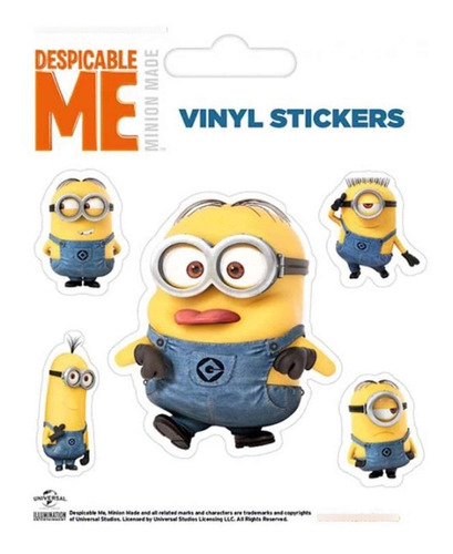 Lote De 50 Stickers Despicable Me Rendered Minions