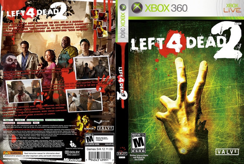 Left 4 Dead 2 - Xbox 360 Lt3.0 (leia Descrição)