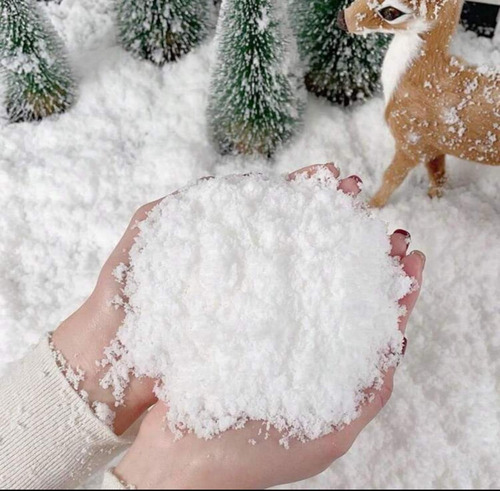 Nieve Artificial Para Navidad, Decoración Navideña Nieve 50g