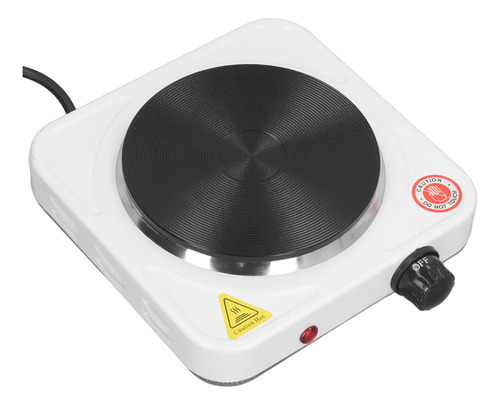 Cocina Electrica Portatil De 1 Plato Encimera 1500w Blanco