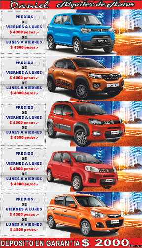 Alquiler De Autos 094 333 584 Promociones Entrega Domicilio