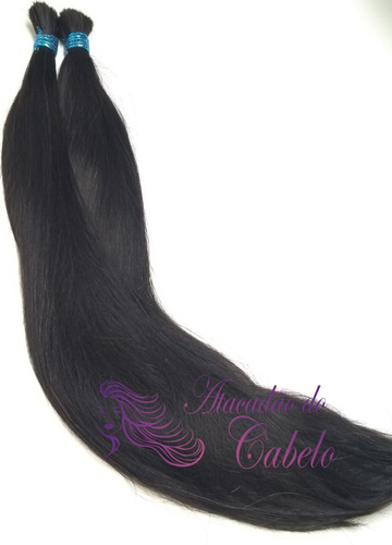 Cabelo Humano Liso Natural 70cm - 350 Gramas