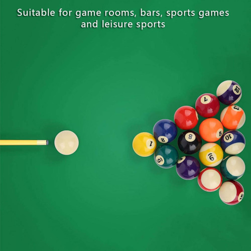 Bola De Billar, 16 Piezas Bola De Billar Juego Completo 2 Pu