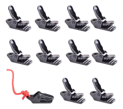 Lona Clips Abrazadera 10-pcs Camping Dosel Tienda Cable