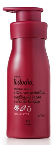 Creme Hidratante Corporal Cereja e Avelã 400ml Natura Tododia