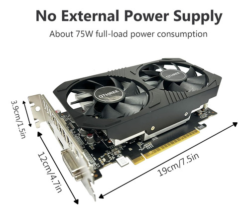 Tarjeta Gráfica Qthree Gtx 1050 Ti, 4gb, 128 Bits, Gddr5, Ta