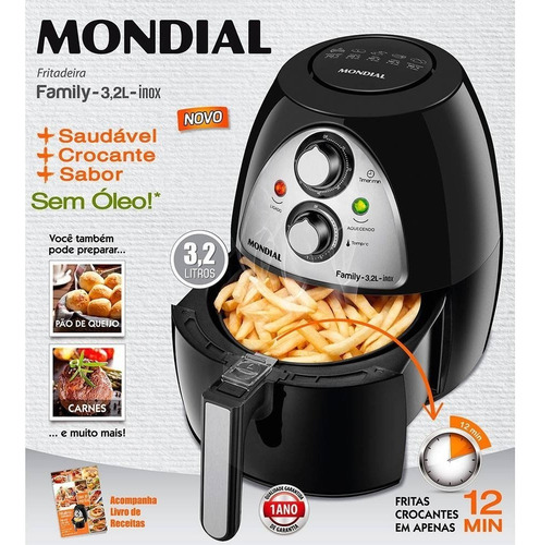Fritadeira Sem Oleo - Air Fryer - Mondial