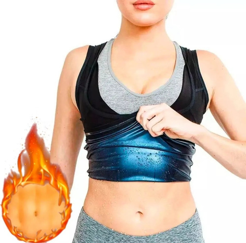 Fajas Termica Reductora Chaleco Sauna Polímero Sweat Shaper