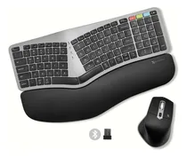Comprar Teclado Ergonómico Y Mouse Inalámbrico Combo 2 4g Bluetooth