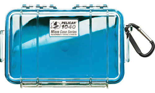 Pelican 1040 Micro Case (clear Blue With Colored Lining)