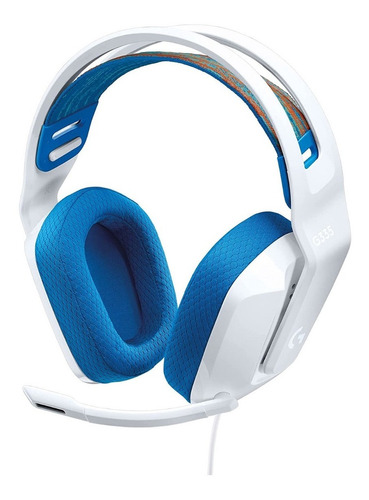 Audífonos gamer Logitech G Series G335 Blancos Auriculares con microfono para pc