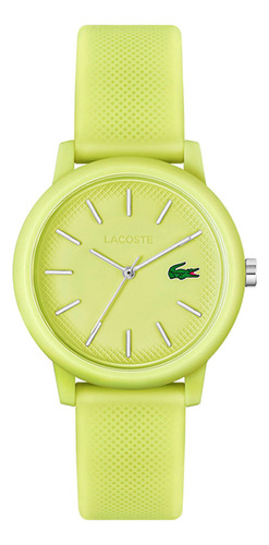 Reloj Lacoste de caucho amarillo para mujer 2001316