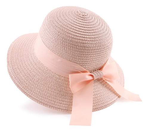 Zsedrut Sombrero Paja Mujer, Niñas Pequeñas, Gorra Playa Ala