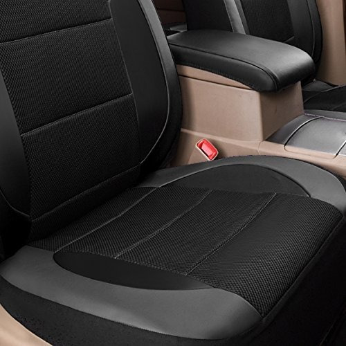 Forro De Cuero Y Malla Para Automovil, Dos Fundas De Asiento