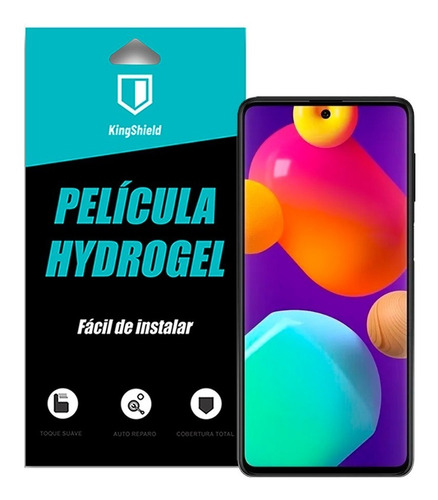 Imagem 1 de 8 de Película Galaxy M62 Kingshield Hydrogel Tela Toda (fosca)