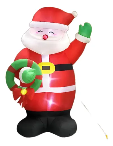 comprar 2.4m Inflable Navideño Santa Claus Luz Led Impermeable Hogar