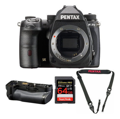 Pentax K-3 Mark Iii Cuerpo Camara (negro) Agarre Bateria Sd