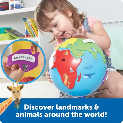 Puzzle Globo Terráqueo - Juguete Montessori Stem | MercadoLivre