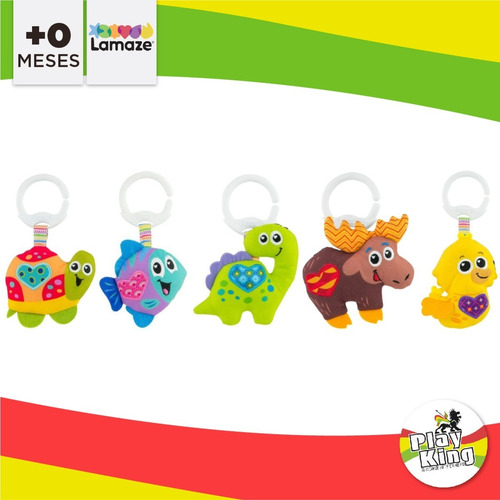 Imagen 3 de 5 de Lamaze Mini Peluche Animalito P/ Colgar Texturas Playking